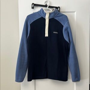 Columbia Navy and Light Blue Fleece Jacket